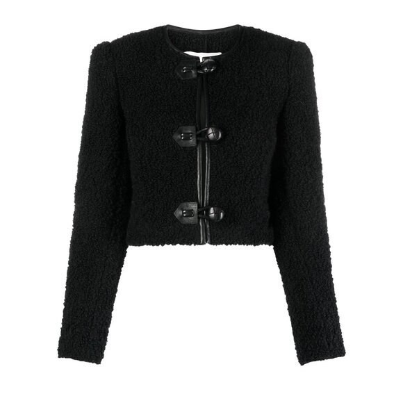 Isabel Marant "Gradilia" Cropped Bouclé Jacket in Black, size 36 - Picture 5 of 11